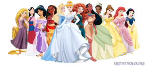 Disney Princesses with Moana