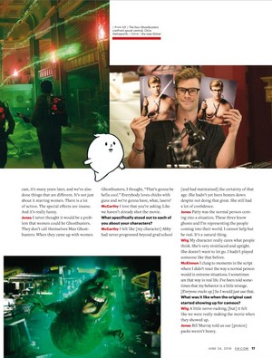  Ghostbusters Feature in Entertainment Weekly, June 2016 [3]