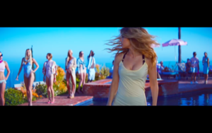  Gigi in Calvin Harris' How Deep Is Your Amore Musica Video