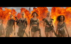  Gigi in Taylor Swift's Bad Blood Muzik Video