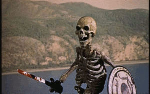 Harryhausen skeleton (animated gif)