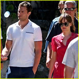  Jamie and Dakota filming honeymoon scenes for Fifty Shades Freed