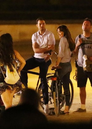  Jamie and Dakota in Paris filming Fifty Shades Freed