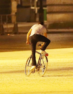  Jamie goofing off on the set of Fifty Shades Freed