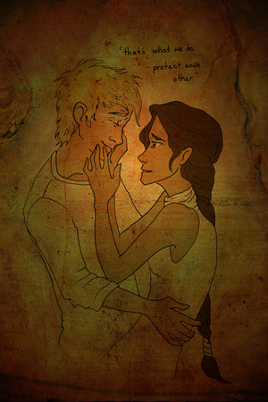  Katniss/Peeta Drawing