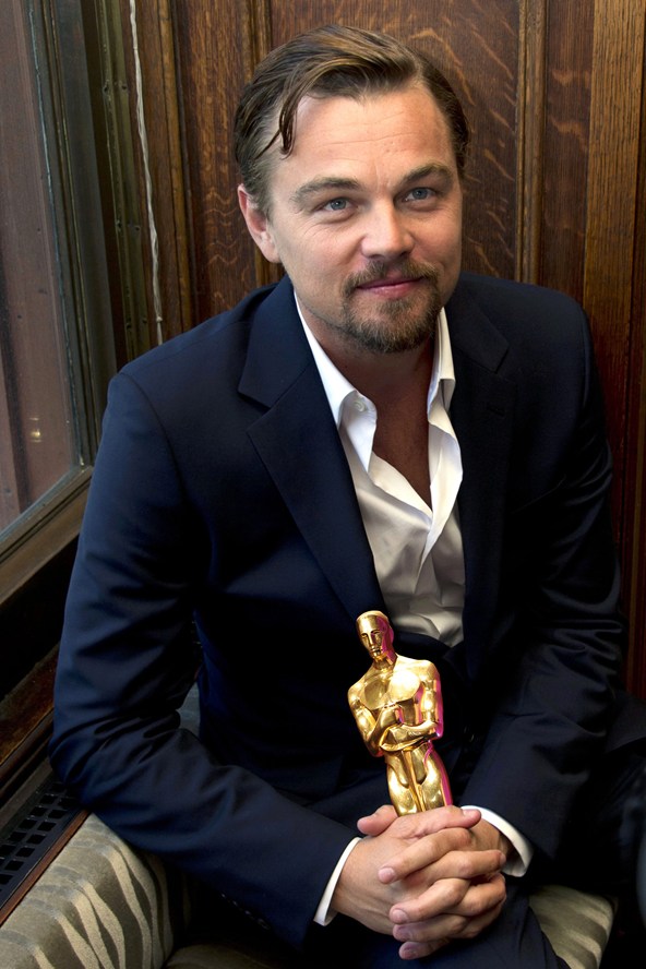 Leo holding Oscar     