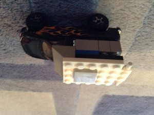  Made one myself using hot wheel car and legos