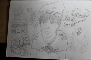  Min Yoongi~My drawing 💋 ❤💰 🍣