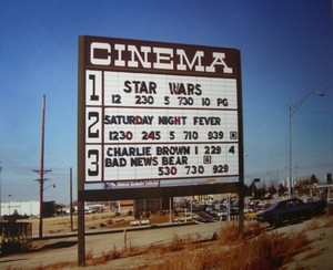  Old Movie Theater sign