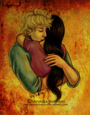  Peeta/Katniss Drawing - Just Hold Me