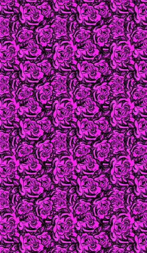 Pink and black floral wallpaper 