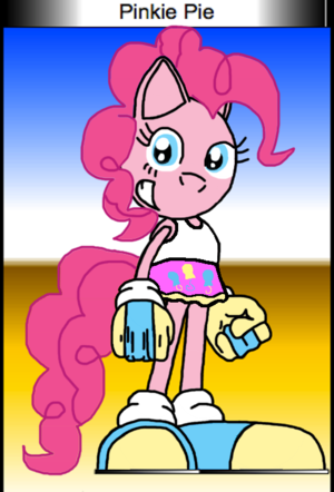 Pinkie Pie as a Sonic character clothed version