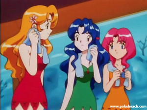  Pokemon Misty's sisters: Daisy, バイオレット and Lily
