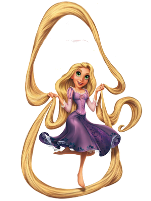  Rapunzel skipping hair