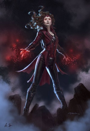 Scarlet Witch Concept Art with Headband