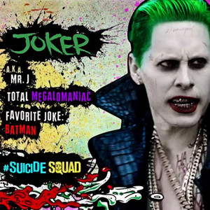  Suicide Squad Character bista sa tagiliran - Joker