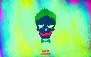  Suicide Squad Skull karatasi la kupamba ukuta - Joker