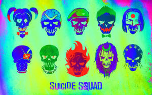  Suicide Squad Skull 壁紙