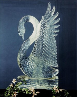  白鳥, スワン Ice Sculpture