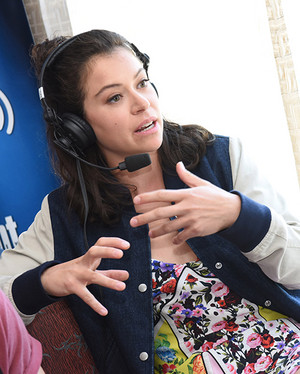Tatiana Maslany at SiriusXM s Entertainment Weekly Radio Channel Broadcast