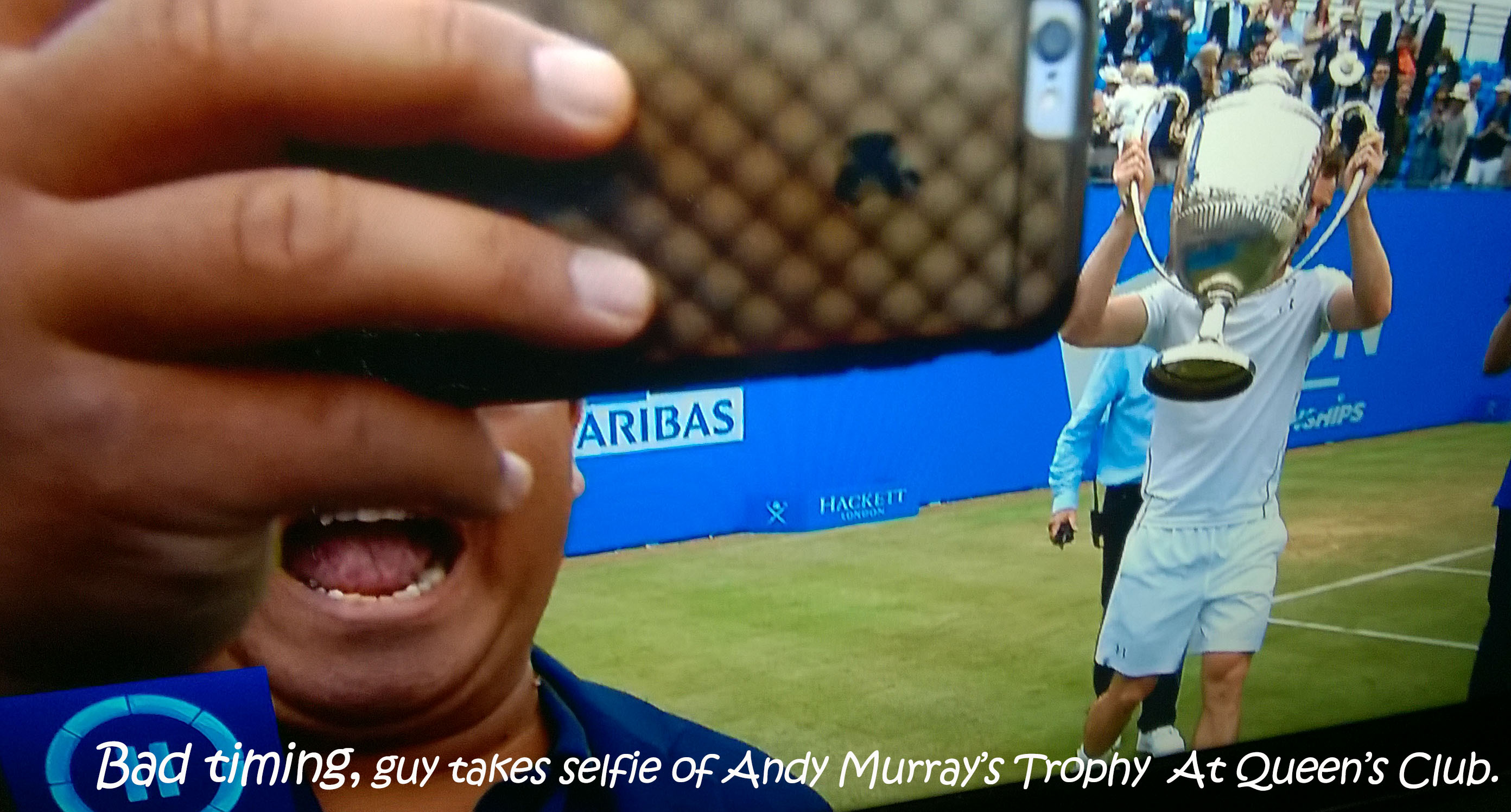  Selfie Gone Wrong, Andy Murray Queen's Club 2016