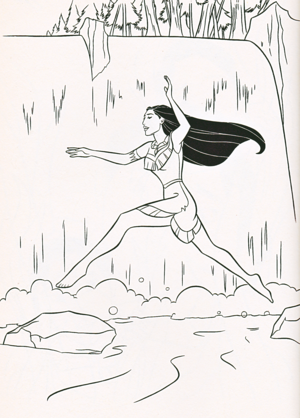  Walt 迪士尼 Coloring Pages - Pocahontas