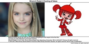 Wreck-It Ralph 2 Casting of Ideas: McKenna Grace