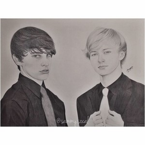  sam and colby 팬 art