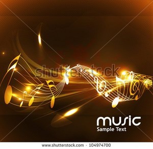 stock vector abstract music notes design for music background use vector illustration 104974700