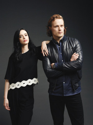  'Actors on Actors' Portrait of Sam Heughan and Krysten Ritter from Variety