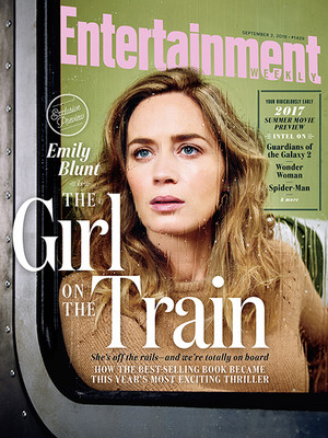  "The Girl on The Train" Cover on Entertainment Weekly