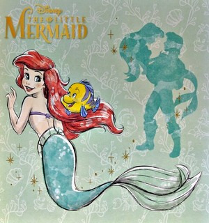 Walt Disney Images - Princess Ariel, Flounder & Prince Eric