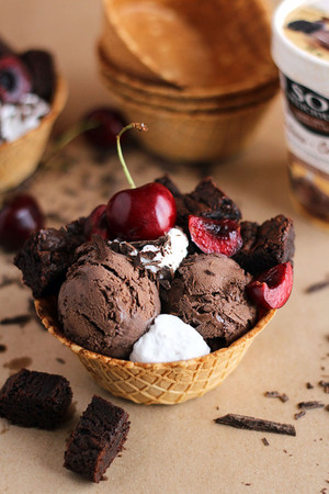 шоколадное мороженое