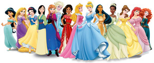  迪士尼 Princesses with Anna, Elsa & Elena