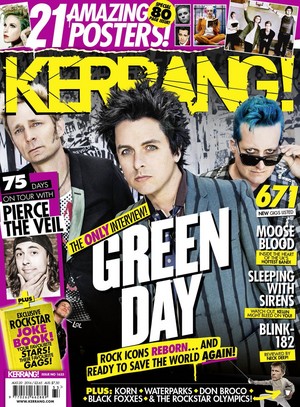  Green día on the Cover of Kerrang! Magazine (August 2016)