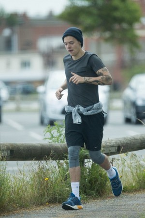  Harry out jogging