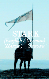 House Stark - Name Meanings
