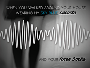  Knee Socks ~ Arctic Monkeys