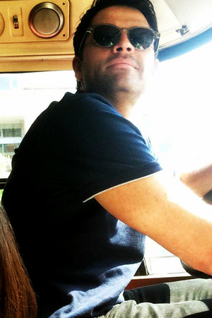 Misha driving the GISHWHES bus