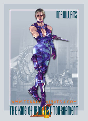  Nina Williams - Purple Suit - Tekken (Теккен) 4 Sketch