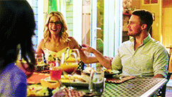  Olicity + adorable facial expressions