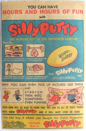  Silly Putty ad in old comic book