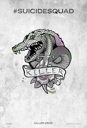 Suicide Squad - Killer Croc Tattoo Poster