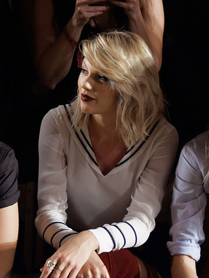 Taylor at Tommy Hilfiger's Fashion Show