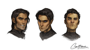  The Illyrians Cassian Rhys and Azriel oleh Charlie Bowater on deviantart