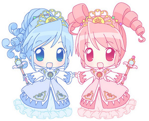  Twin Princesses of the Mysterious Planet chibis