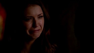  When Elena realises Damon is still on the other side