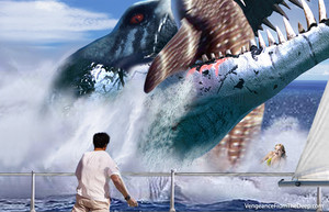 pliosaur whaleshark attack