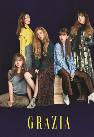  A ピンク are fall goddesses in 'Grazia'