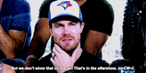 And on this episode of stephen amell writes olicity fanfiction: ….